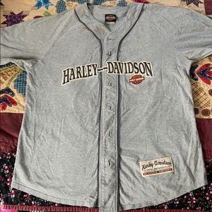 Harley Davidson baseball uniform style